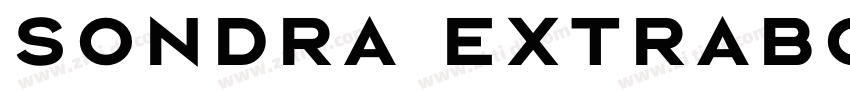Sondra ExtraBold字体转换